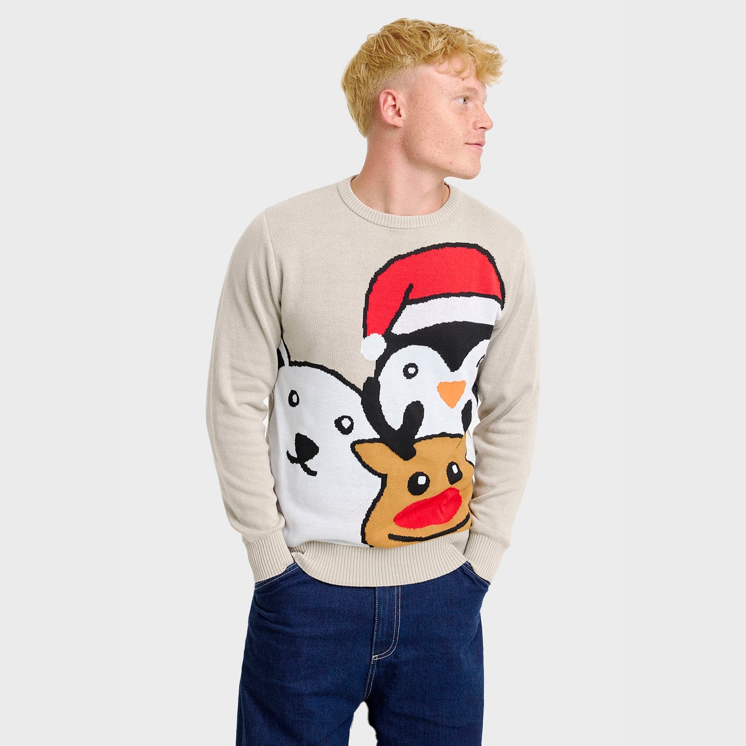 Animal Christmas Sweater – Men